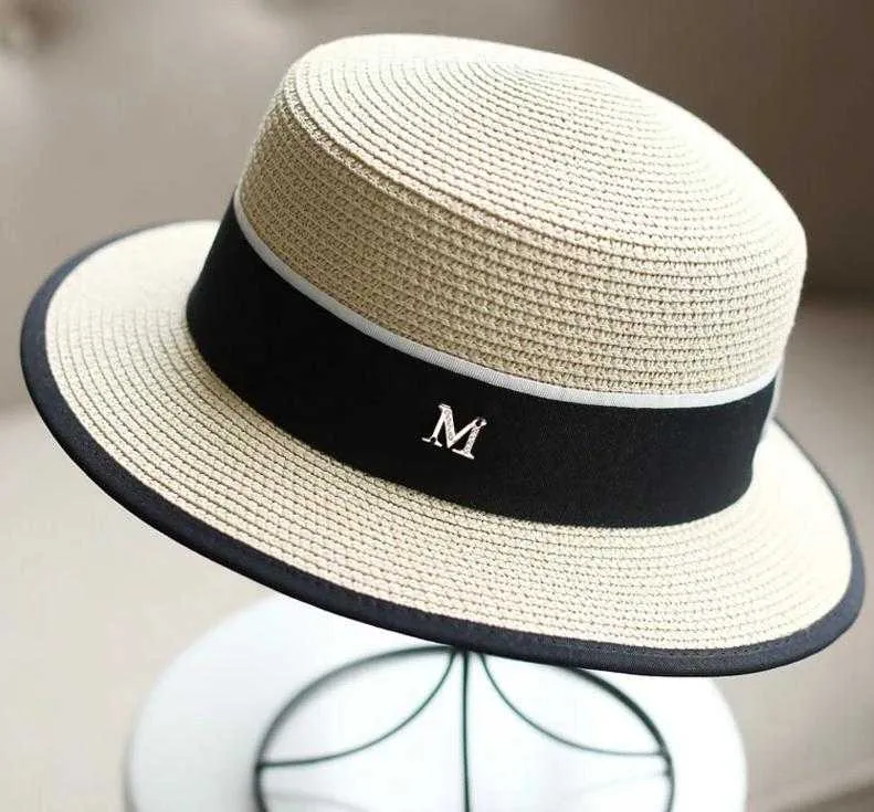 Chapeau Rond plat Haut De Paille M panama