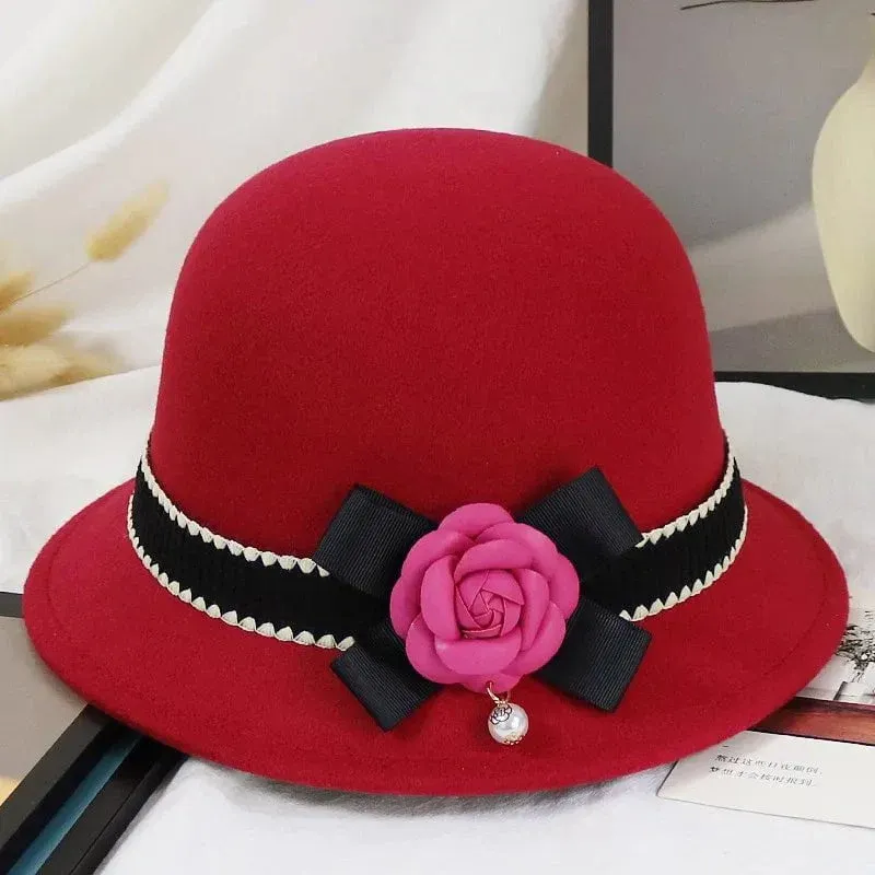 Chapeau cloche luxueux en laine – Image 5