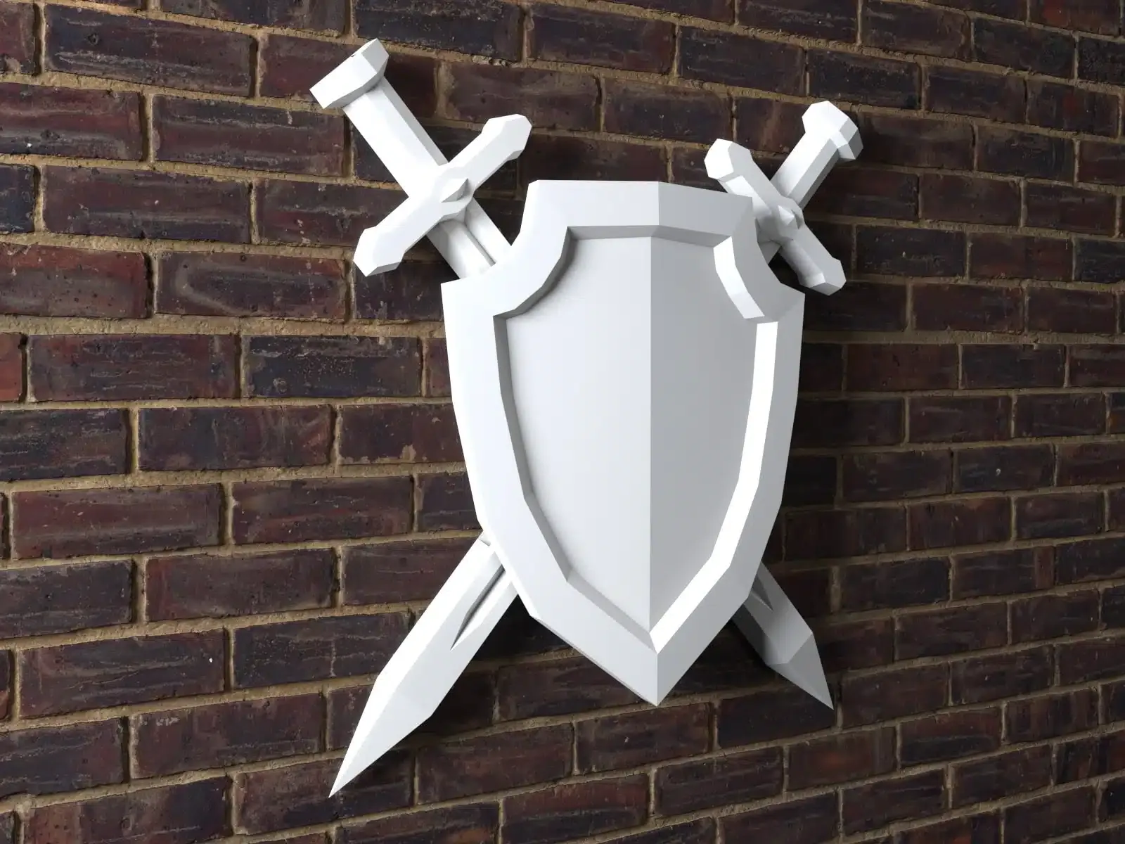 Papercraft d’épée et bouclier en origami 3D – Image 2