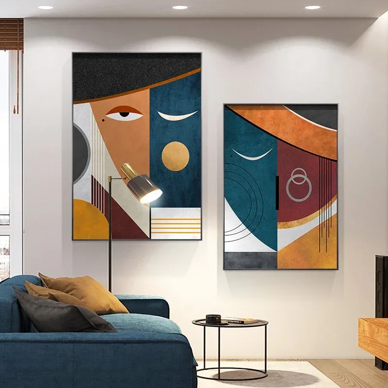 Tableau Abstrait Géométrique Coloré – Image 6