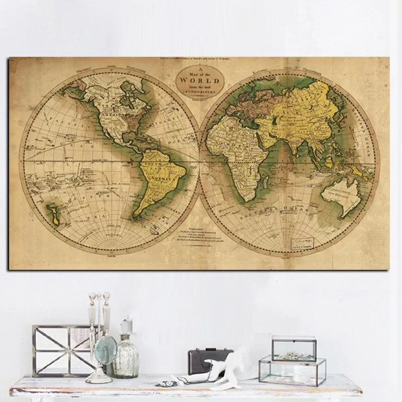 Tableau Mappemonde Ancien – Image 4